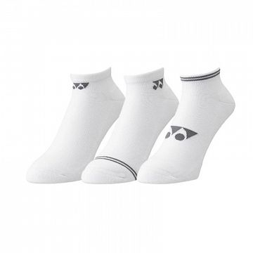 Yonex Low-Cut Socks 19218 3P White